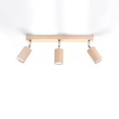 Best MyMobel Sollux Lámpara de techo BERG 3 madera natural