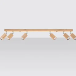 Sale MyMobel Sollux Lámpara de techo BERG 6 madera natural