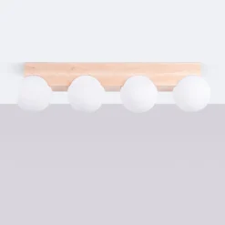 Sale MyMobel Sollux Lámpara de techo BULBO 4 madera natural No aplicable