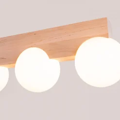 Clearance MyMobel Sollux Lámpara de techo BULBO 3 madera natural No aplicable