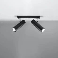 Best MyMobel Sollux Lámpara de techo DIREZIONE 2 negro