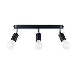 Clearance MyMobel Sollux Lámpara de techo FORNES 3 negro