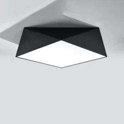 Clearance MyMobel Sollux Lámpara de techo HEXA 45 negra