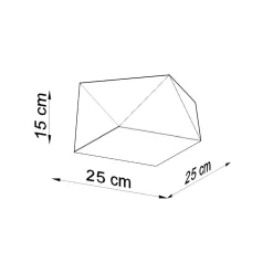 Fashion MyMobel Sollux Lámpara de techo HEXA 25 plata
