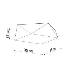 Outlet MyMobel Sollux Lámpara de techo HEXA 35 blanca