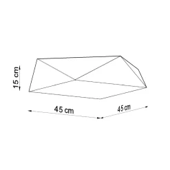 Sale MyMobel Sollux Lámpara de techo HEXA 45 blanca