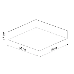Sale MyMobel Sollux Lámpara de techo HORUS 55 negra