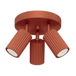 Clearance MyMobel Sollux Lámpara de techo KARBON 3P rojo ocre N/A