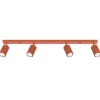 Outlet MyMobel Sollux Lámpara de techo KARBON 4L rojo ocre N/A