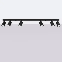 Outlet MyMobel Sollux Lámpara de techo KARBON 6L negra N/A