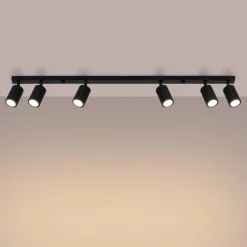 Outlet MyMobel Sollux Lámpara de techo KARBON 6L negra N/A