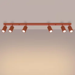 Best MyMobel Sollux Lámpara de techo KARBON 6L rojo ocre N/A