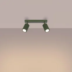 Best MyMobel Sollux Lámpara de techo KARBON 2 verde oliva N/A