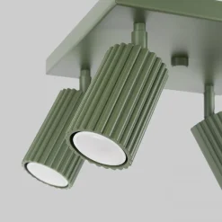 Fashion MyMobel Sollux Lámpara de techo KARBON 4 verde oliva N/A