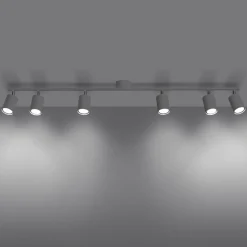 Discount MyMobel Sollux Lámpara de techo LEMMI 6L blanca