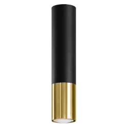 Online MyMobel Sollux Lámpara de techo LOOPEZ negro/dorado