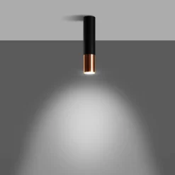 Fashion MyMobel Sollux Lámpara de techo LOOPEZ negro/cobre