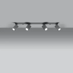 Best MyMobel Sollux Lámpara de techo MERIDA 4L gris