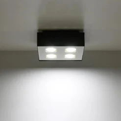 Clearance MyMobel Sollux Lámpara de techo MONO 4 negra