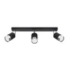 Best MyMobel Sollux Lámpara de techo NERO 3 negro/cromo