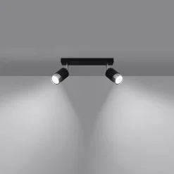 Best MyMobel Sollux Lámpara de techo NERO 2 negro/cromo