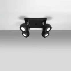 Clearance MyMobel Sollux Lámpara de techo OCULARE 4 negro