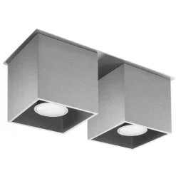 Discount MyMobel Sollux Lámpara de techo QUAD 2 gris