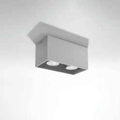 Online MyMobel Sollux Lámpara de techo QUAD gris