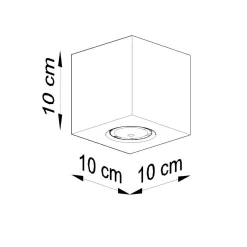 Hot MyMobel Sollux Lámpara de techo QUAD hormigón