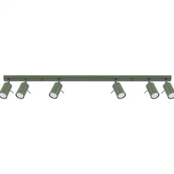 Fashion MyMobel Sollux Lámpara de techo RING 6L verde oliva N/A
