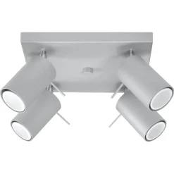 Fashion MyMobel Sollux Lámpara de techo RING 4 gris