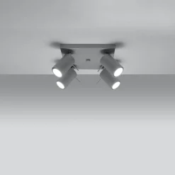 Fashion MyMobel Sollux Lámpara de techo RING 4 gris