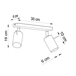 Clearance MyMobel Sollux Lámpara de techo RING 2 cromo
