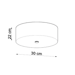 Best MyMobel Sollux Lámpara de techo SKALA 30 blanca