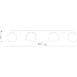 New MyMobel Sollux Lámpara de techo YOLI 4 blanca