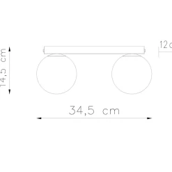 Outlet MyMobel Sollux Lámpara de techo YOLI 2 blanca