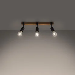 Best MyMobel Sollux Lámpara de techo ZUCA 3 negra