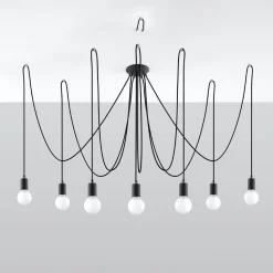 Outlet MyMobel Sollux Lámpara EDISON 7 negra