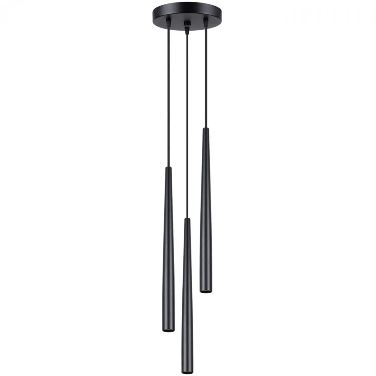 Hot MyMobel Sollux Lámpara pedant BLISS 3P negra N/A