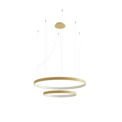 New MyMobel Sollux Lámpara RIO 2 55/78 dorada LED 3000K 3000K