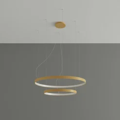 New MyMobel Sollux Lámpara RIO 2 55/78 dorada LED 3000K 3000K