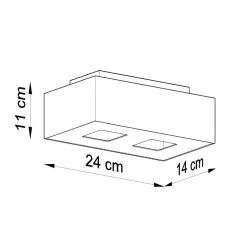 Clearance MyMobel Sollux Plafón MONO 2 blanco