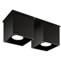 Best MyMobel Sollux Plafón QUAD 2 negro
