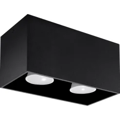 Hot MyMobel Sollux Plafón QUAD negro