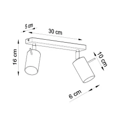 Best MyMobel Sollux Plafón RING 2 blanco