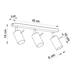 Clearance MyMobel Sollux Plafón RING 3 blanco