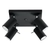 Online MyMobel Sollux Plafón RING 4 negro