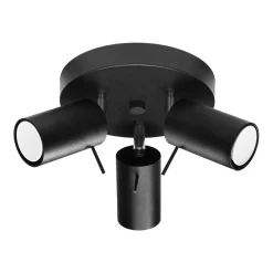 Best MyMobel Sollux Plafón RING 3P negro