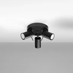 Best MyMobel Sollux Plafón RING 3P negro