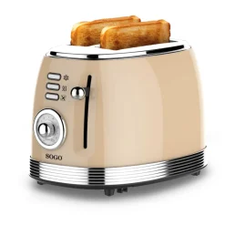 Outlet MyMobel TOSTADOR RETRO SOGO TOS-SS-5470 PAN MOLDE 2 RAN 850W BEIGE